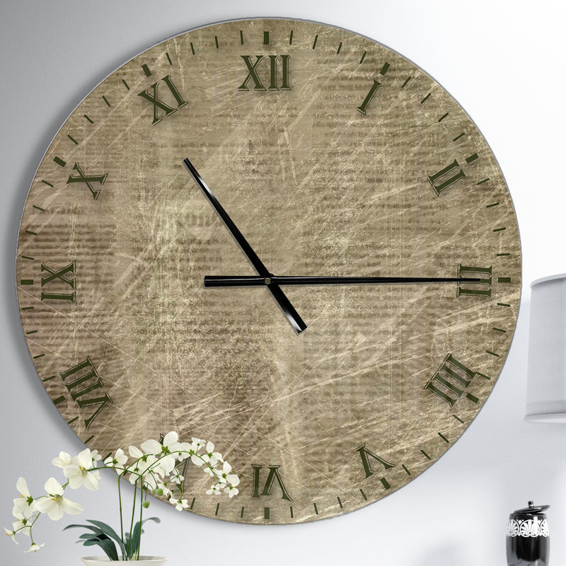 Horloge murale style campagne antique antique, Surdimensionné
