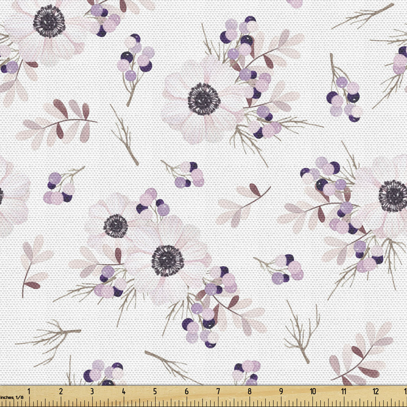 Tissu anémone Ambesonne, l 58 po x L 108 po
