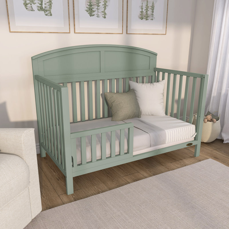 Lit de bébé convertible 5 en 1 Jpma & Greenguard Gold certifié Sherbrooke, Vert pré