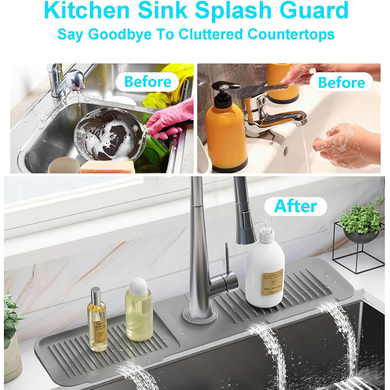 Sink Faucet Mat Splash Guard