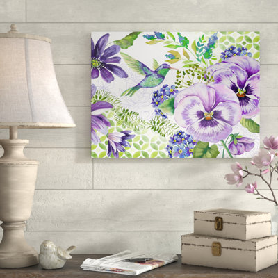 « mauve passion », reproduction d’impression sur toile tendue
