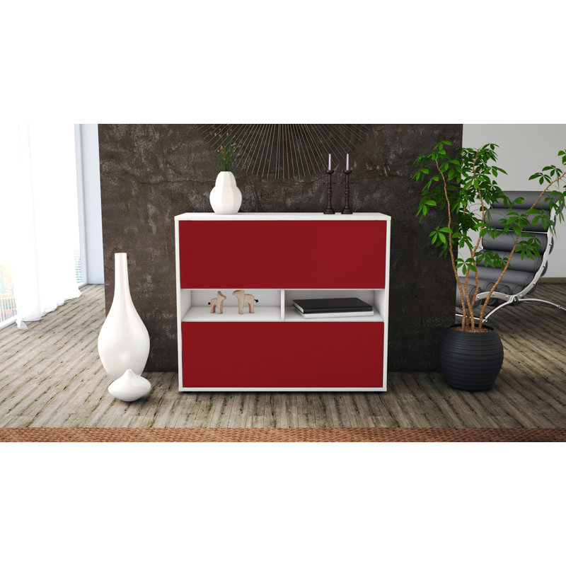 Regent Sideboard, White/Red