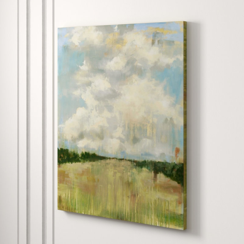 Fleecy Of Clouds Painting by Keegan Stewart, 47" H x 36" W, Knife Gel