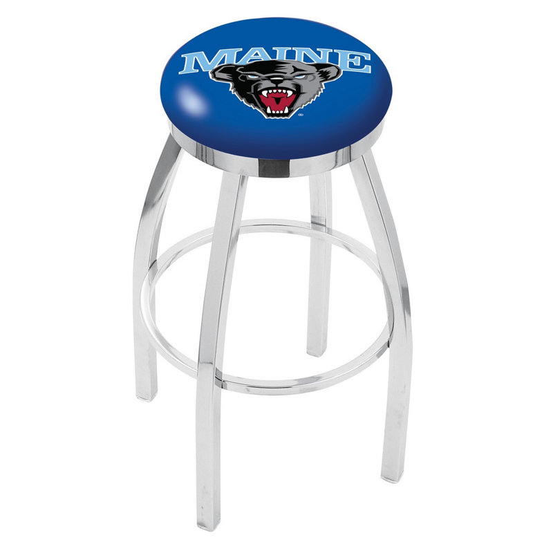Tabouret tournant 36 "NCAA, Maine, Chrome