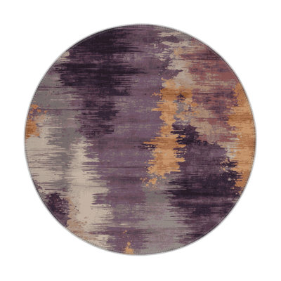 Watercolor Brown Indoor and Outdoor Area Rug