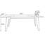 Rectangular marble dining table-1422273651