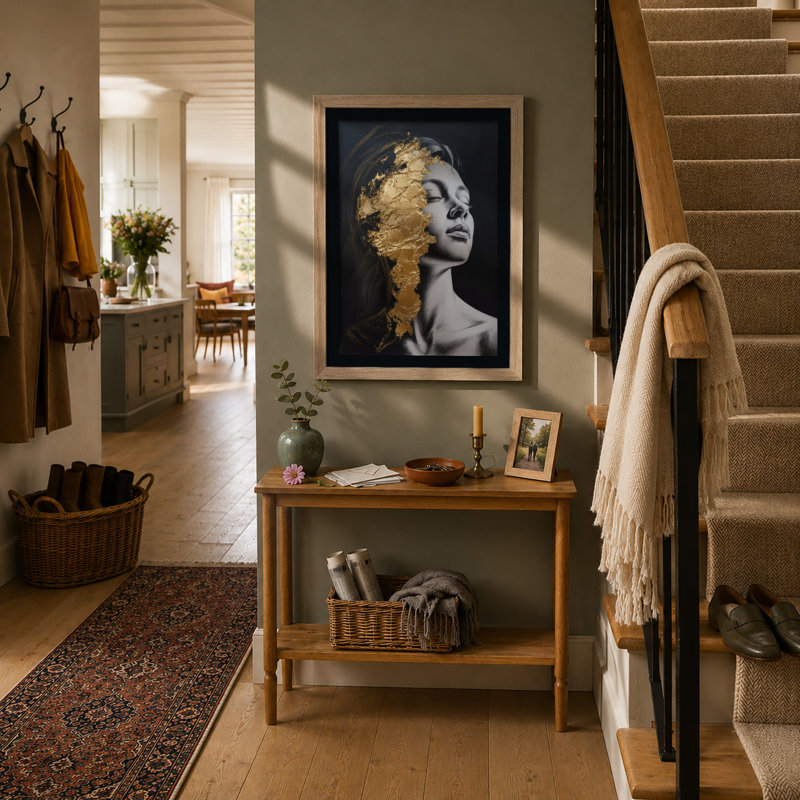 Woman In Gold Modern - Print, Oak, A4 - 29.7 x 21.0 cm