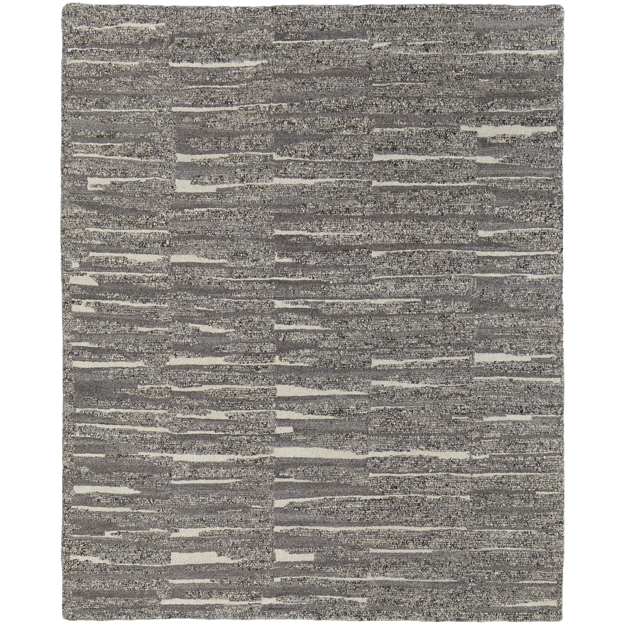 Wool Gray/Taupe/Ivory Rug, Rectangle 2' x 3'