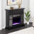 Marsallo Color Changing Fireplace  Black