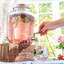 Distributeur de boissons en verre avec robinet, infuseur de glace et infuseur de fruits JoyJolt - 1 gallon