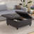  35.5'' Upholstered Storage Square Ottoman-172382432