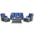 Bonia Wicker 5 - Person Patio Conversation Set with Cushions-1206328611