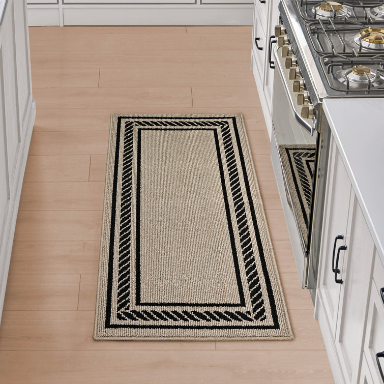 Nautica Rope Border Machine Washable All Loop Tufted Rugs 1-Piece