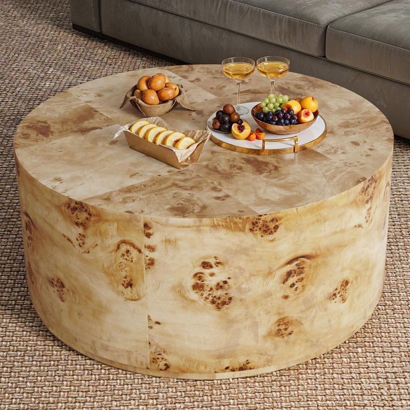 Table basse Burl, Bois