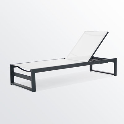 Chaise longue inclinable en aluminium Howe