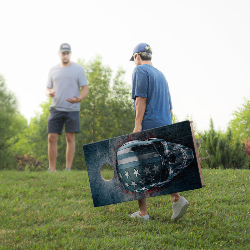 Planches de cornhole USA Skull Sig Pro