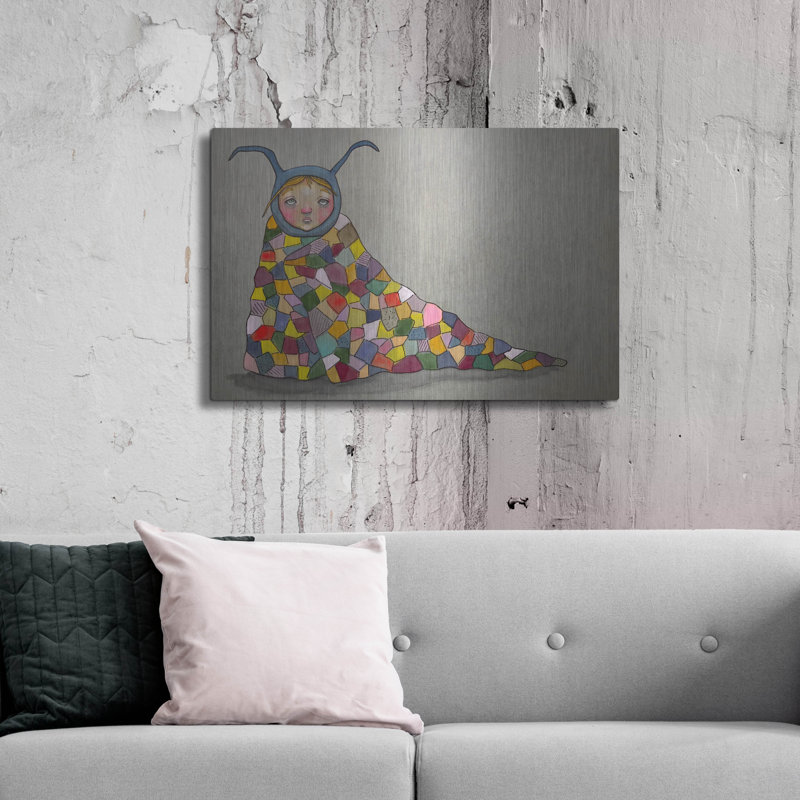  «Couverture de sécurité» par Bebe Keith, art mural en métal, 36 po x 24 po, H 24 po x l 36 po
