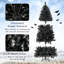 Arbre de Noël artificiel pré-éclairé avec partie supérieure pliable The Holiday Aisle®-1166709007