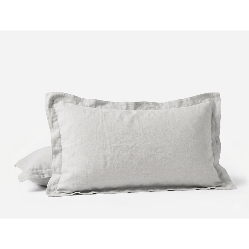 Organic Relaxed 100% Linen Envelope Sham, Fog, King