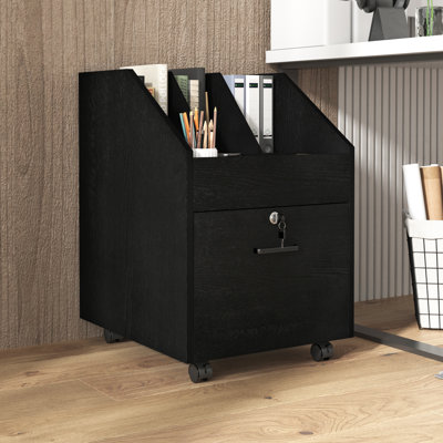 15.75'' Wide 1 -Drawer Mobile File Cabinet