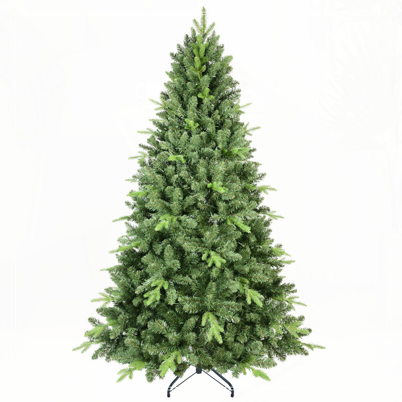 Arbre de Noël 4 pi avec 636 pointes PE + PVC - Branches articulées réalistes, 4"