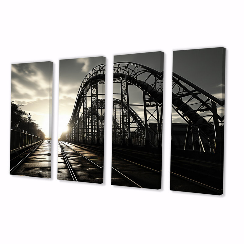 " Rollercoaster Shadow " 4 - Pieces