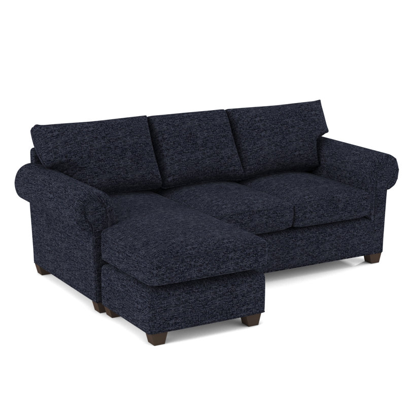 Charlotte 86" Wide Reversible Sleeper Sofa & Chaise with Ottoman, Dillon Buff, Hybrid