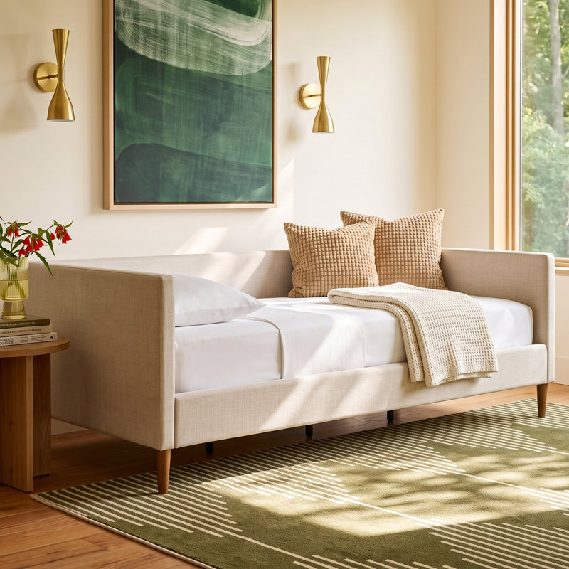 Oslo Twin Daybed, Beige Linen