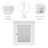 Nantwich Removable White Medicine Cabinet with Mirrored Door