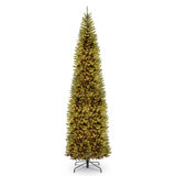 Kingswood Pencil 9' Green Fir Artificial Christmas Tree with 500 Clear Lights with Stand