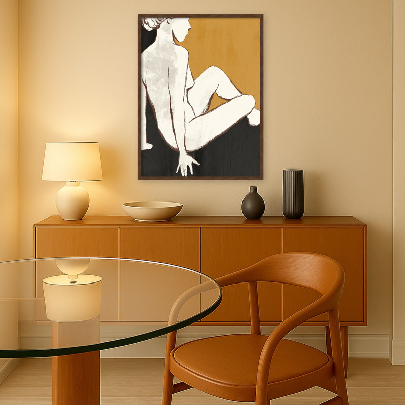 Reproduction d'art mural sur toile encadrée, Carlisle Brown Narrow