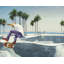 «Skate Park California - Botanical Hyperrealist», reproduction encadrée