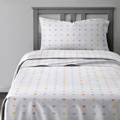 Kids Sheet Set, Soft Microfiber Bedding, Cozy & Breathable, Wrinkle Free Easy Care Bed Sheets