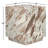 Hatten Matteo Solid Marble Square Side Table-310182277