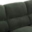 Canapé futon de style transitionnel capitonné avec porte-gobelet encastré et base convertible en lit