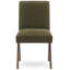Chaise de salle à manger rembourrée en bois massif de 18 po de hauteur (ensemble de 6)-132839703