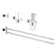 Essentials Cube 4 Piece Bathroom Hardware Set
