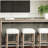 Matte Glass Display Table with 3 Stools