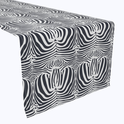 Haylia Zebra Skin Table Runner