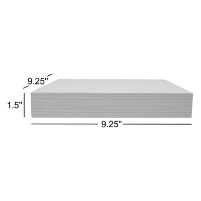 Sorbus 9" Square Tile Floating Shelves with Invisible Brackets