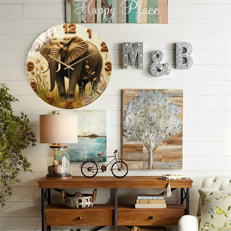 Horloge murale Elephant