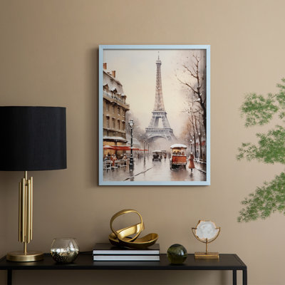 «Christmas Holiday Art DLXVII», reproduction d'art encadrée - bois massif
