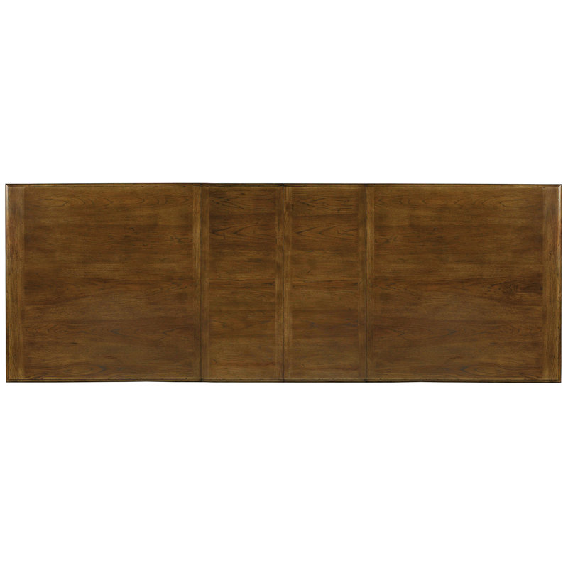 Archivist Trestle Table w/2-18in Leaves, Dark Wood