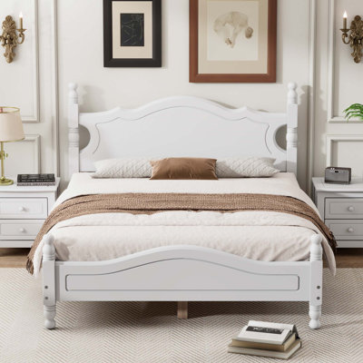 Wood Platform Bed Frame,Retro Style Platform Bed -  Alcott HillÂ®, 04C704997E7A4E3B8698B23204EB5055