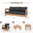 Frances Eucalyptus 5 Piece Seating Group-815090335