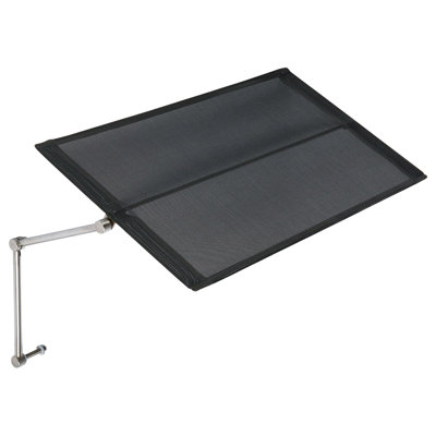 Lounger Sunshade - Charcoal Textilene® Sling