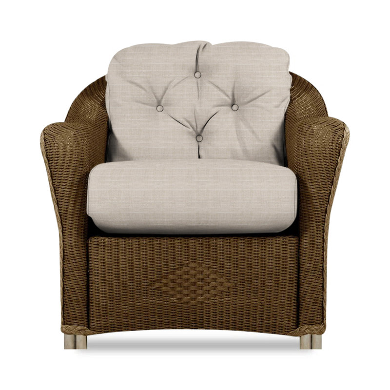 Reflections Outdoor Lounge Chair, Bark, Rollo Linen