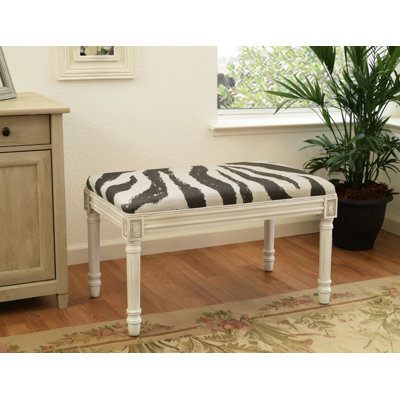 Banc rembourré et en bois Josephville