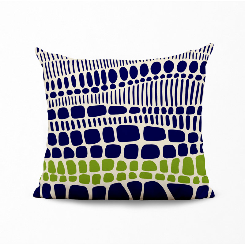 Housse et insert de coussin décoratif en polyester, L 17 po x H 17 po, Chartreuse