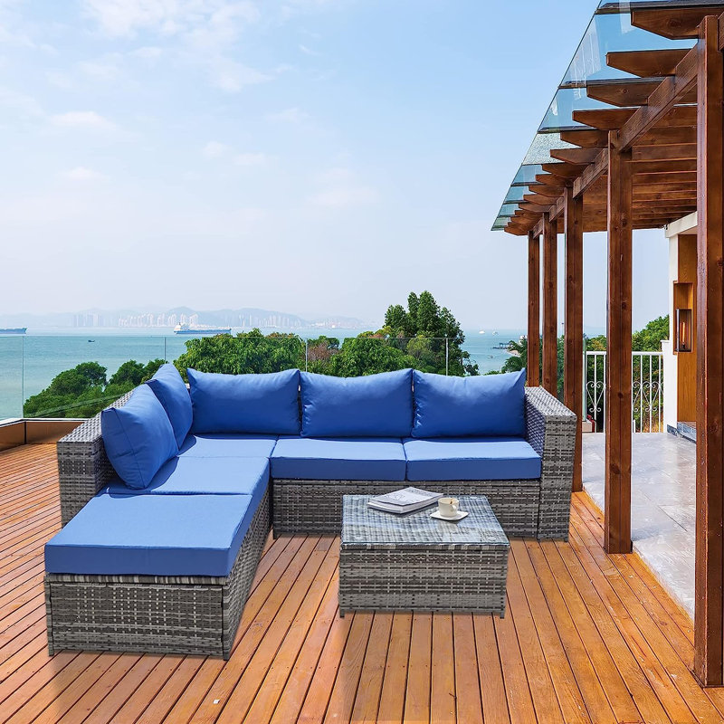 Ensemble de conversation modulaire avec coussins Salkeld